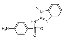 4-amino-N-(1-methylbenzimidazol-2-yl)benzenesulfonamide结构式
