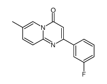 2-(3-fluorophenyl)-7-methylpyrido[1,2-a]pyrimidin-4-one结构式