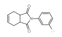 2-(3-chlorophenyl)-3a,4,7,7a-tetrahydroisoindole-1,3-dione structure