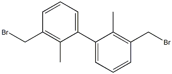 3,3'-bis(bromomethyl)-2,2'-dimethyl-1,1'-biphenyl结构式