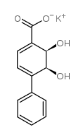 (2R,3S)-1-羧基-4-苯基-2,3-二羟基环己-4,6-二烯钾盐结构式