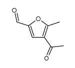 4-acetyl-5-methylfuran-2-carbaldehyde结构式