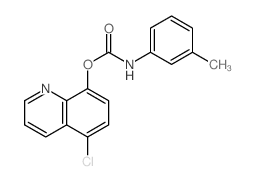 Carbanilic acid,m-methyl-, 5-chloro-8-quinolyl ester (8CI)结构式