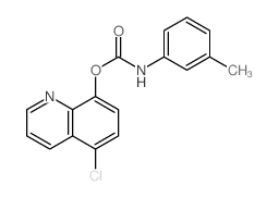 Carbanilic acid,m-methyl-, 5-chloro-8-quinolyl ester (8CI) picture