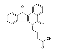 4-(5,11-dioxoindeno[1,2-c]isoquinolin-6-yl)butanoic acid结构式