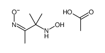 N-[3-(hydroxyamino)-3-methylbutan-2-ylidene]hydroxylamine,acetate Structure