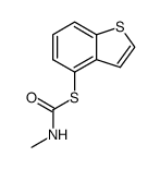 Methyl-thiocarbamic acid S-benzo[b]thiophen-4-yl ester Structure