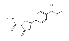 N-[4-(methoxycarbonyl)phenyl]-4-(methoxycarbonyl)-3-pyrrolidinone结构式