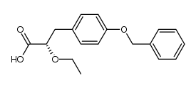 (2S)-3-[4-(benzyloxy)phenyl]-2-ethoxypropanoic acid结构式