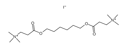 1,6-bis-(3-trimethylammonio-propionyloxy)-hexane, diiodide Structure