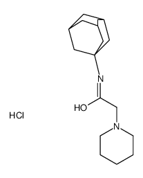 N-(1-adamantyl)-2-piperidin-1-ylacetamide,hydrochloride Structure