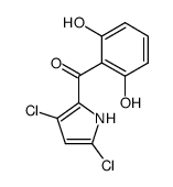 (3,5-dichloro-pyrrol-2-yl)-(2,6-dihydroxy-phenyl)-methanone结构式
