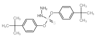 Phosphorohydrazidothioicacid, O,O-bis[4-(1,1-dimethylethyl)phenyl] ester (9CI) Structure
