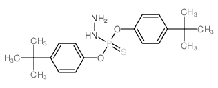 Phosphorohydrazidothioicacid, O,O-bis[4-(1,1-dimethylethyl)phenyl] ester (9CI)结构式