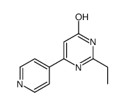 4(1H)-Pyrimidinone,2-ethyl-6-(4-pyridinyl)-(9CI) structure