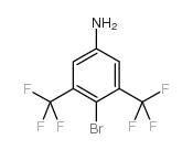 4-Bromo-3,5-bis(trifluoromethyl)aniline structure