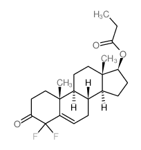 Androst-5-en-3-one,4,4-difluoro-17b-hydroxy-,propionate (6CI,8CI) Structure