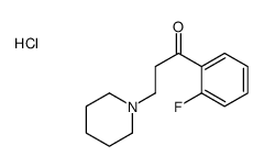 1-(2-fluorophenyl)-3-piperidin-1-ylpropan-1-one,hydrochloride结构式