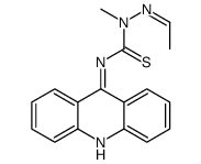 3-acridin-9-yl-1-[(E)-ethylideneamino]-1-methylthiourea结构式