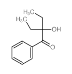 1-Butanone,2-ethyl-2-hydroxy-1-phenyl-结构式