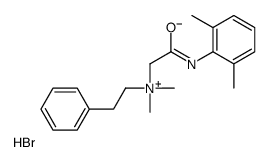 [2-(2,6-dimethylanilino)-2-oxoethyl]-dimethyl-(2-phenylethyl)azanium,bromide结构式