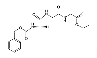 Cbz-alanylglycylglycine ethyl ester Structure