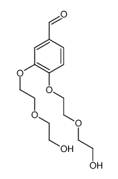 3,4-bis[2-(2-hydroxyethoxy)ethoxy]benzaldehyde结构式