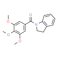 indolin-1-yl(3,4,5-trimethoxyphenyl)methanone结构式