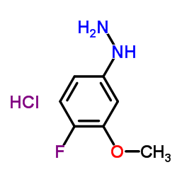 (4-Fluoro-3-methoxyphenyl)hydrazine hydrochloride structure