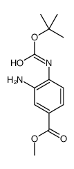 3-氨基-4-[[(1,1-二甲基乙氧基)羰基]氨基]苯甲酸甲酯图片