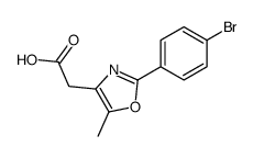 2-[2-(4-bromophenyl)-5-methyl-1,3-oxazol-4-yl]acetic acid结构式