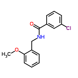 3-Chloro-N-(2-methoxybenzyl)benzamide结构式
