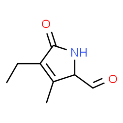 3-Pyrroline-2-carboxaldehyde,4-ethyl-3-methyl-5-oxo-(7CI,8CI) Structure