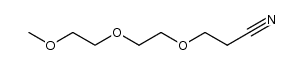 3-(2-(2-methoxyethoxy)ethoxy)propanenitrile Structure