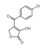 4-(4-chlorobenzoyl)-3-hydroxy-2(5H)-furanone Structure