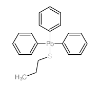 Plumbane,triphenyl(propylthio)- structure