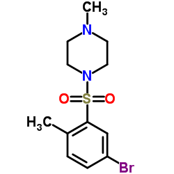 1-[(5-Bromo-2-methylphenyl)sulfonyl]-4-methylpiperazine结构式