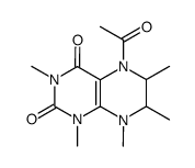 2,4(1H,3H)-Pteridinedione,5-acetyl-5,6,7,8-tetrahydro-1,3,6,7,8-pentamethyl- picture