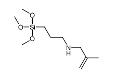 2-methyl-N-(3-trimethoxysilylpropyl)prop-2-en-1-amine Structure