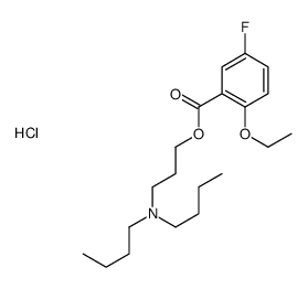 dibutyl-[3-(2-ethoxy-5-fluorobenzoyl)oxypropyl]azanium,chloride Structure