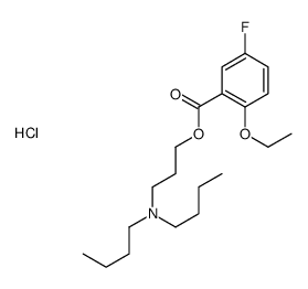 dibutyl-[3-(2-ethoxy-5-fluorobenzoyl)oxypropyl]azanium,chloride结构式