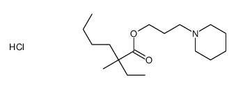 3-piperidin-1-ylpropyl 2-ethyl-2-methylhexanoate,hydrochloride Structure