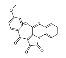 3-(4-methoxybenzoyl)-5H-pyrrolo[1,2-a]quinoxaline-1,2,4-trione结构式