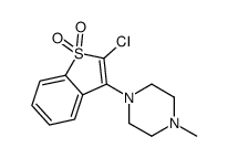 2-chloro-3-(4-methylpiperazin-1-yl)-1-benzothiophene 1,1-dioxide结构式