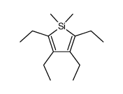 1,1-dimethyl-2,3,4,5-tetraethyl-1-silole Structure