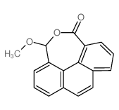 6-methoxy-6H-phenanthro[4,5-cde]oxepin-4-one结构式