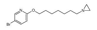 2-((7-(aziridin-1-yl)heptyl)oxy)-5-bromopyridine结构式