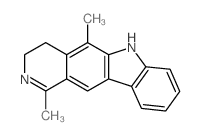 6H-Pyrido[4,3-b]carbazole, 3,4-dihydro-1,5-dimethyl-结构式