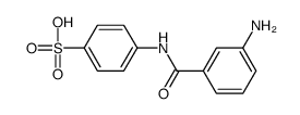 4-[(3-aminobenzoyl)amino]benzenesulfonic acid Structure