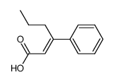 3-phenyl-2-hexenoic acid Structure